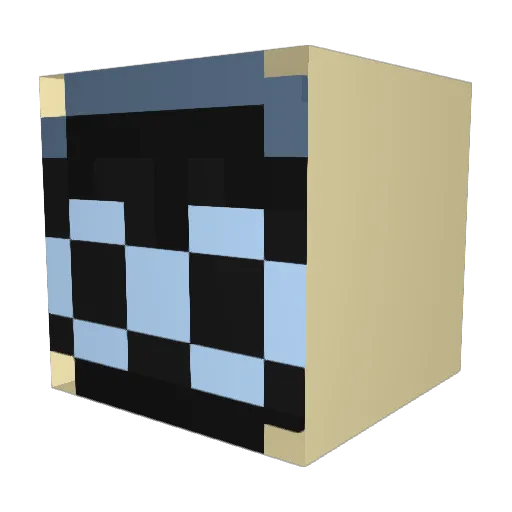 elisrobot Minecraft avatar head, 3D render