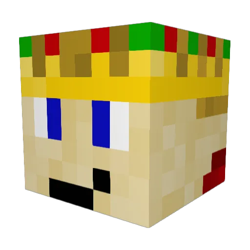 elistei09 Minecraft avatar head, 3D render