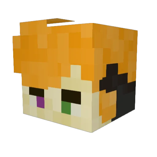 elite54321 Minecraft avatar head, 3D render