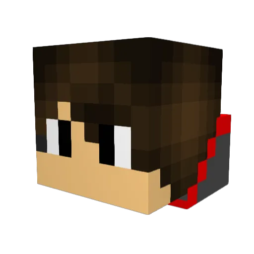 elitePvP500 Minecraft avatar head, 3D render