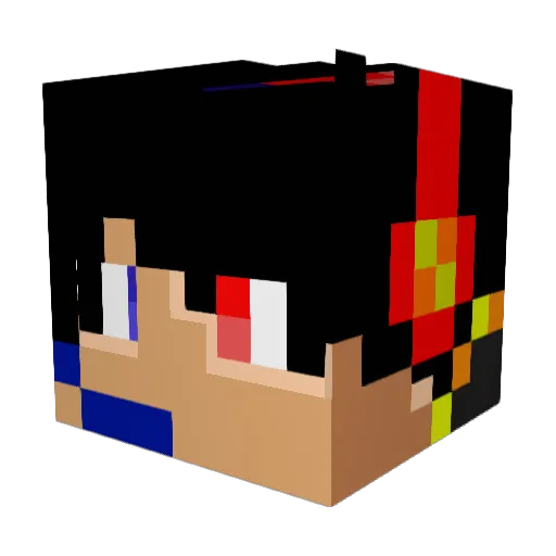 elite_phoenix98 Minecraft avatar head, 3D render