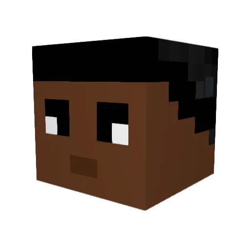 elitecatXD Minecraft avatar head, 3D render