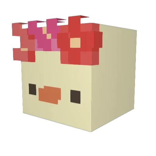 elitechloe Minecraft avatar head, 3D render
