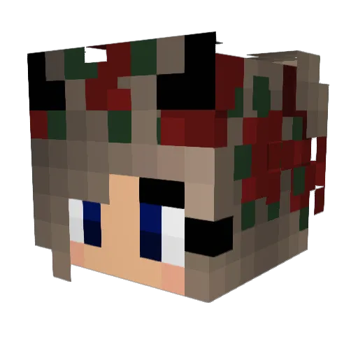 elitefilming Minecraft avatar head, 3D render
