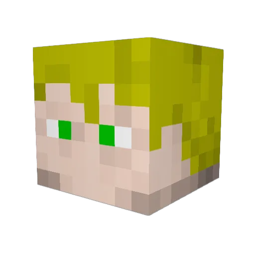 elitenateperson Minecraft avatar head, 3D render