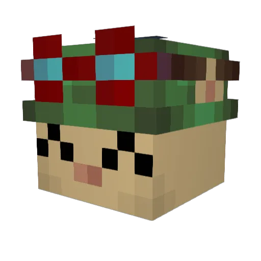 eliterp Minecraft avatar head, 3D render