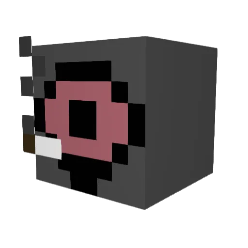 elitespark7354 Minecraft avatar head, 3D render