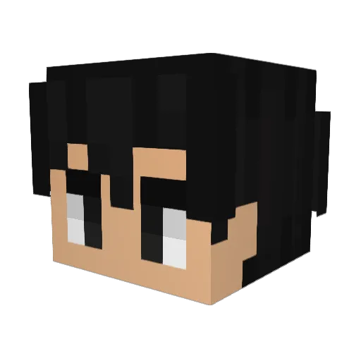 elitetrolls Minecraft avatar head, 3D render