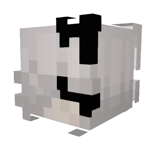 elixabxth Minecraft avatar head, 3D render