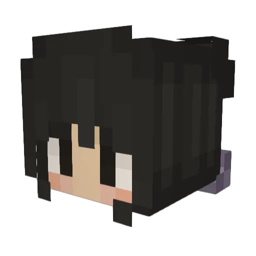 elixr_ Minecraft avatar head, 3D render