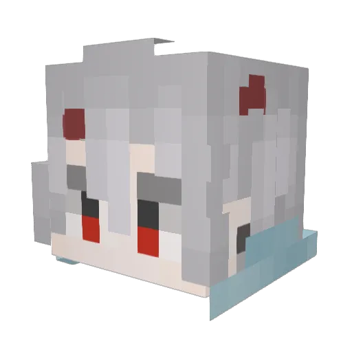 elixrspace Minecraft avatar head, 3D render