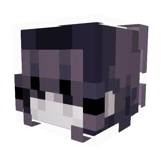 eliza222 Minecraft avatar head, 3D render