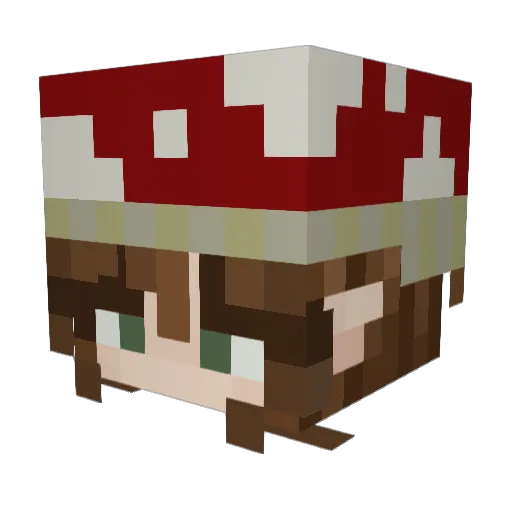 eliza_123 Minecraft avatar head, 3D render