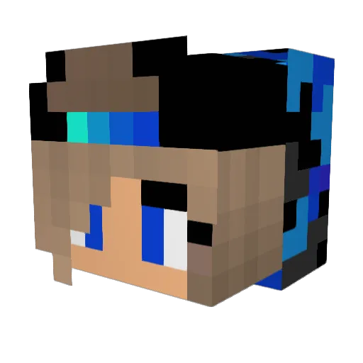 elizabethp7 Minecraft avatar head, 3D render