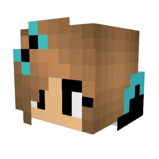 elize2210 Minecraft avatar head, 3D render