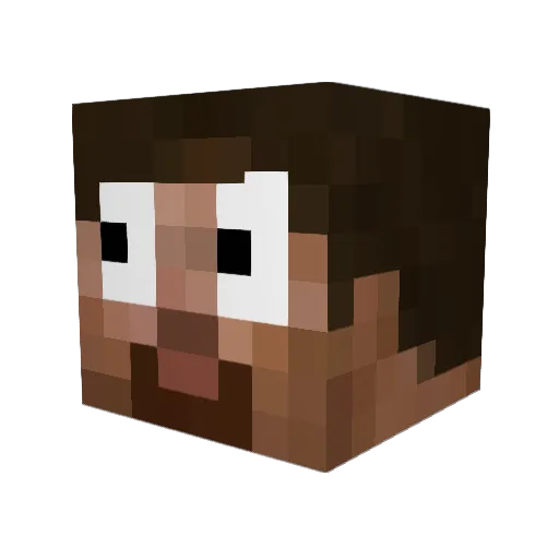 eljaiii Minecraft avatar head, 3D render