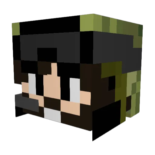 eljhonnyvh Minecraft avatar head, 3D render