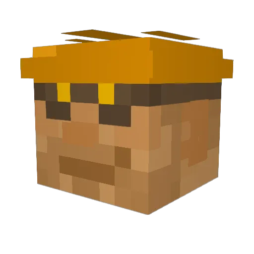 eljibbity Minecraft avatar head, 3D render