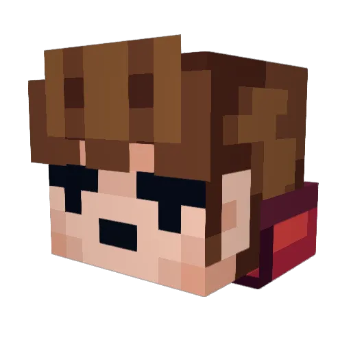eljulito Minecraft avatar head, 3D render