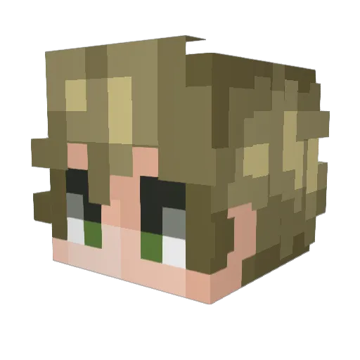 elk1234 Minecraft avatar head, 3D render