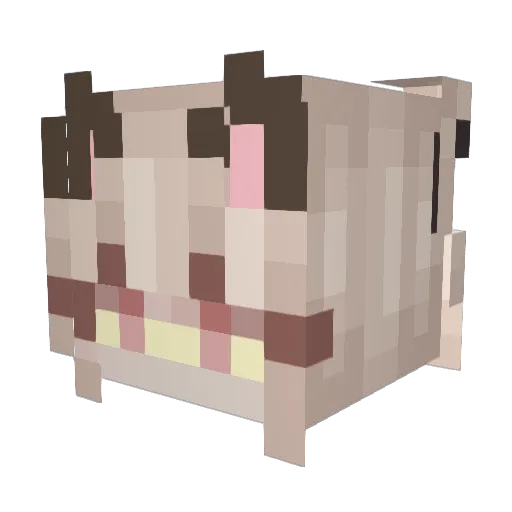 elka510 Minecraft avatar head, 3D render