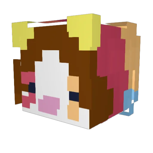 elkaseltzer Minecraft avatar head, 3D render