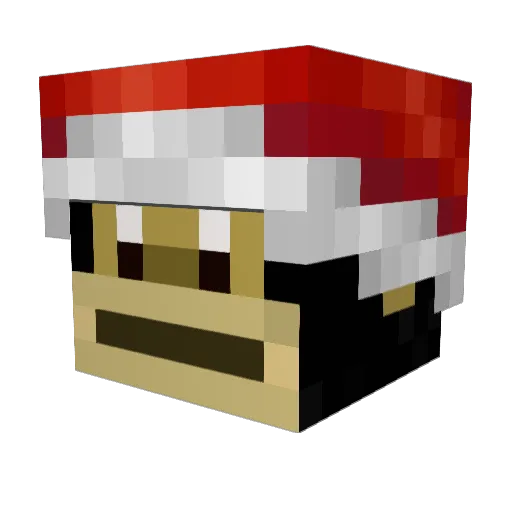 elkatito Minecraft avatar head, 3D render