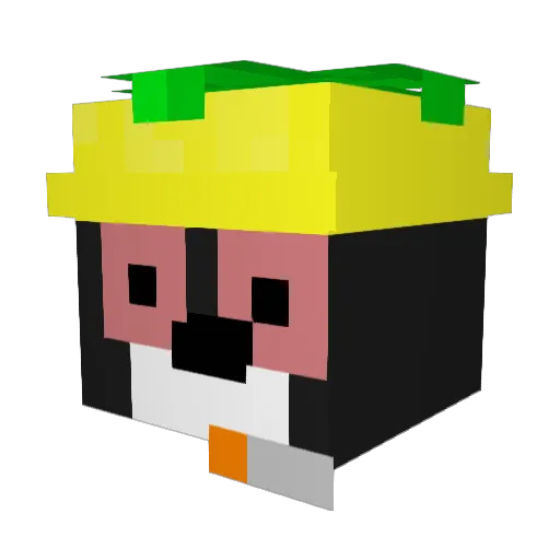 elkeicamo Minecraft avatar head, 3D render