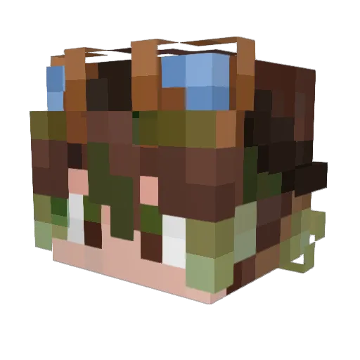 ell_lee_it Minecraft avatar head, 3D render