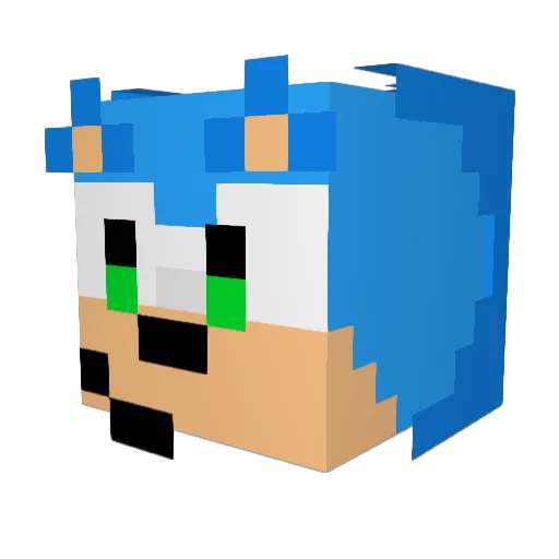 ell_yot Minecraft avatar head, 3D render