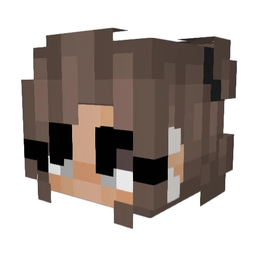 ella2237 Minecraft avatar head, 3D render