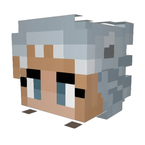 ella_2504 Minecraft avatar head, 3D render