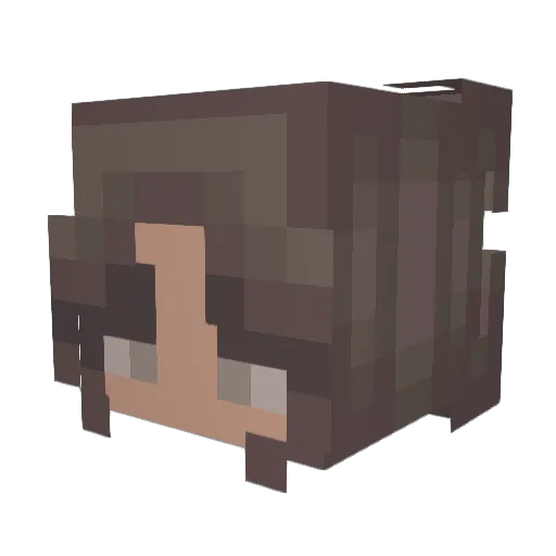 ella_isasken Minecraft avatar head, 3D render