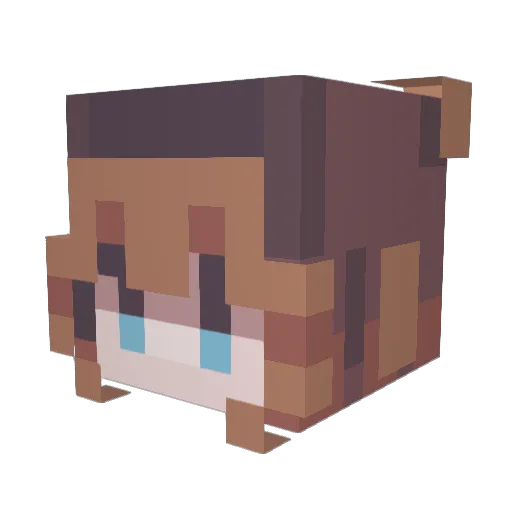 ella_shryock Minecraft avatar head, 3D render