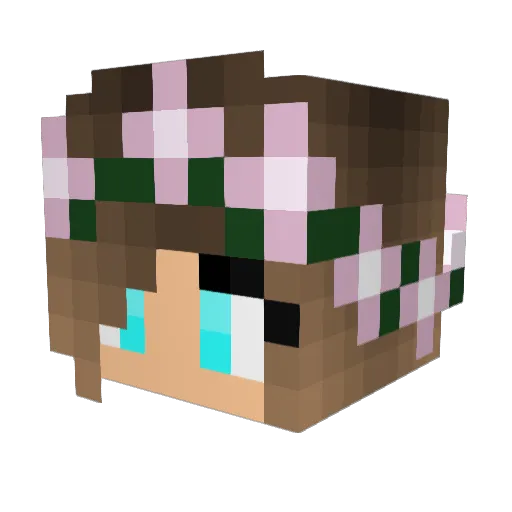 ellabella4848 Minecraft avatar head, 3D render