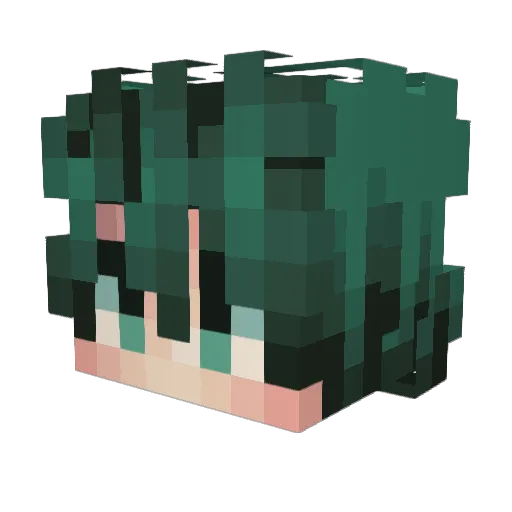 ellabwear Minecraft avatar head, 3D render