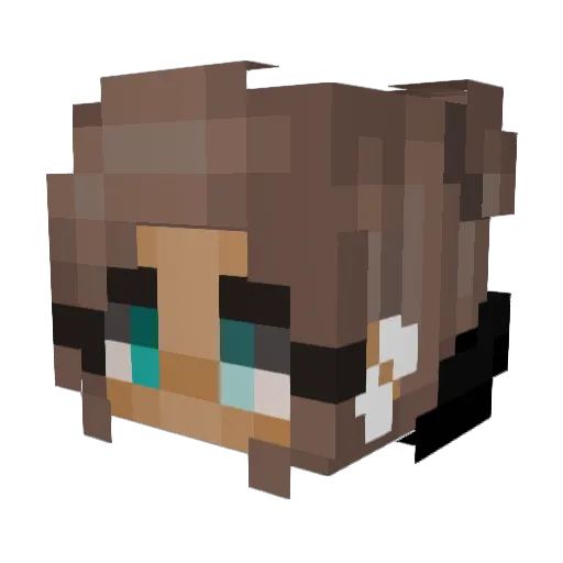 ellac1863 Minecraft avatar head, 3D render