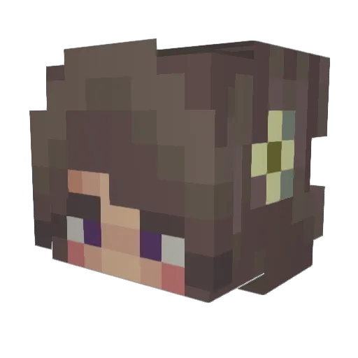 ellah17 Minecraft avatar head, 3D render