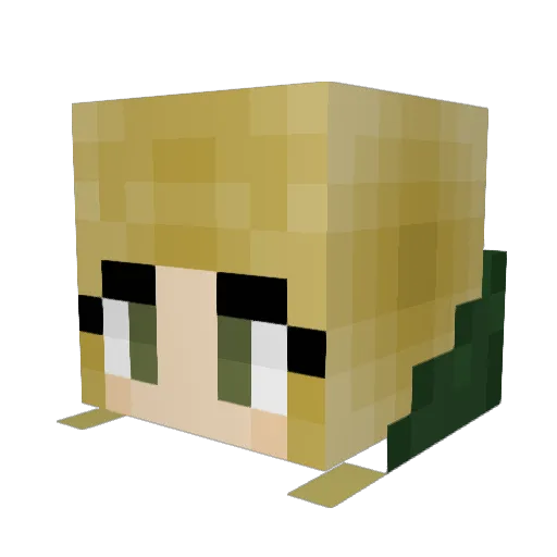 ellah222 Minecraft avatar head, 3D render