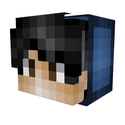 ellajay Minecraft avatar head, 3D render