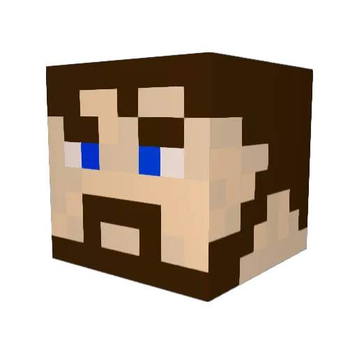 ellare Minecraft avatar head, 3D render