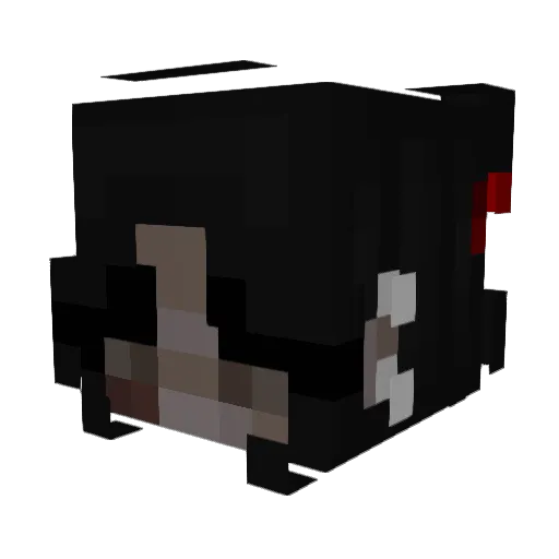ellasmclla Minecraft avatar head, 3D render