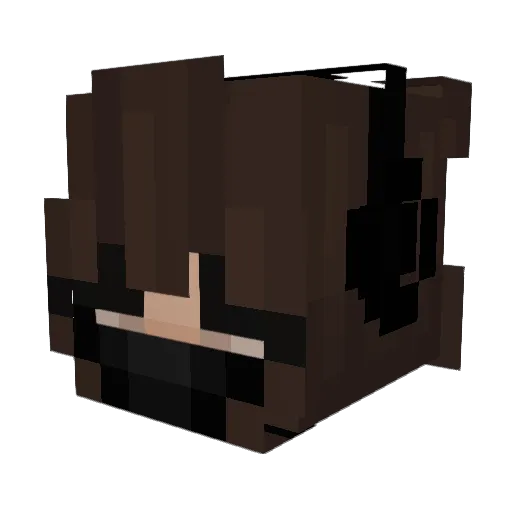 ellastired Minecraft avatar head, 3D render