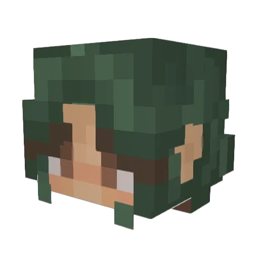 ellaxjp Minecraft avatar head, 3D render