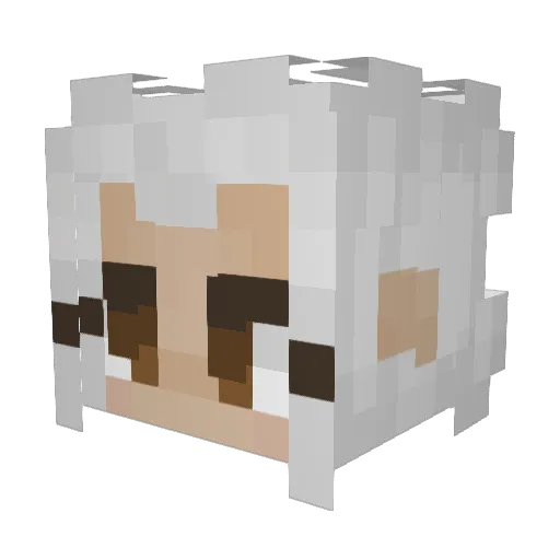 ellca16 Minecraft avatar head, 3D render