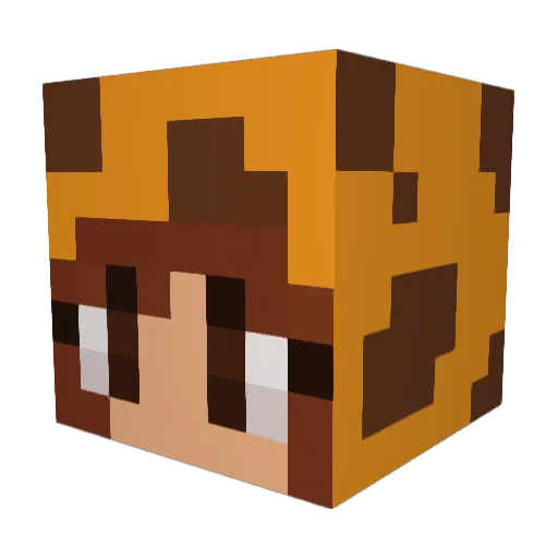 elle_ellen Minecraft avatar head, 3D render