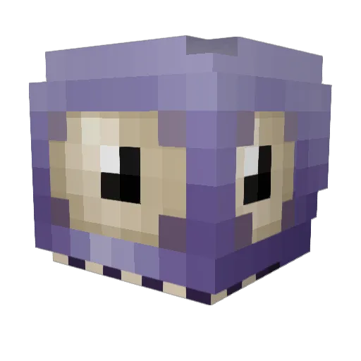 ellegaard26 Minecraft avatar head, 3D render