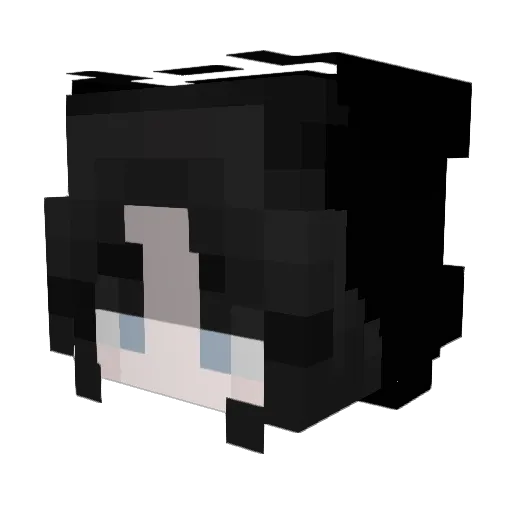ellenblankpage Minecraft avatar head, 3D render
