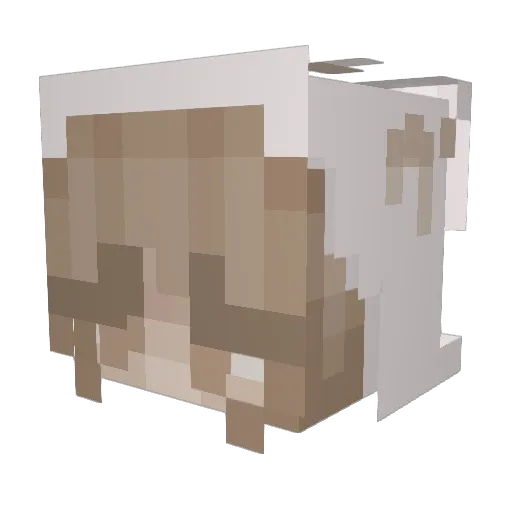 ellenee Minecraft avatar head, 3D render