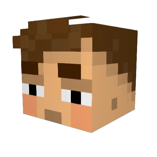 eller7egg Minecraft avatar head, 3D render